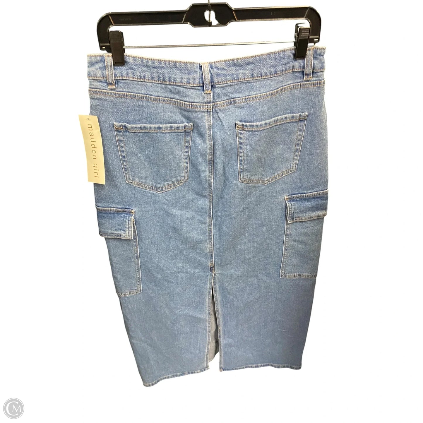 Skirt Maxi By Madden Girl In Blue Denim, Size: M