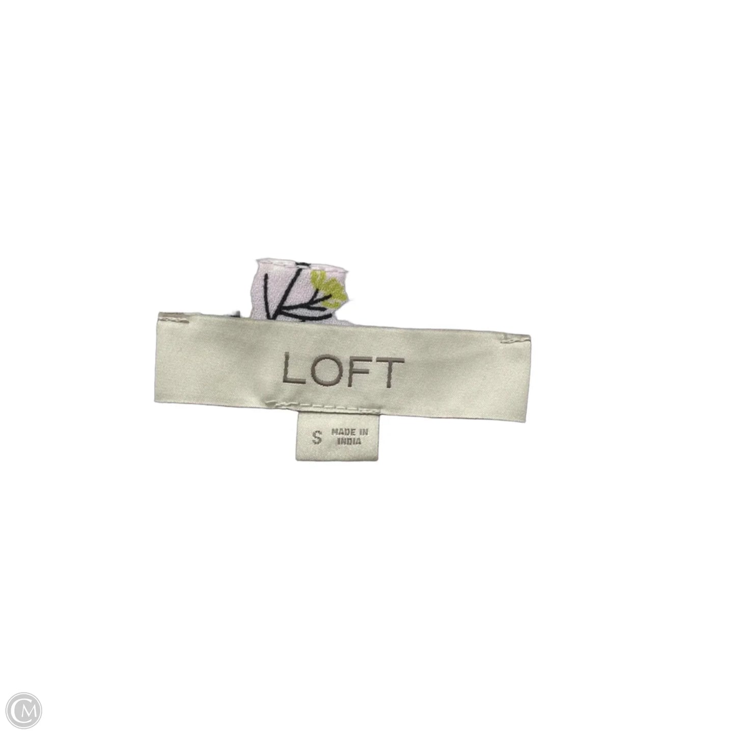 Blouse Short Sleeve By Loft In Pink, Size: S