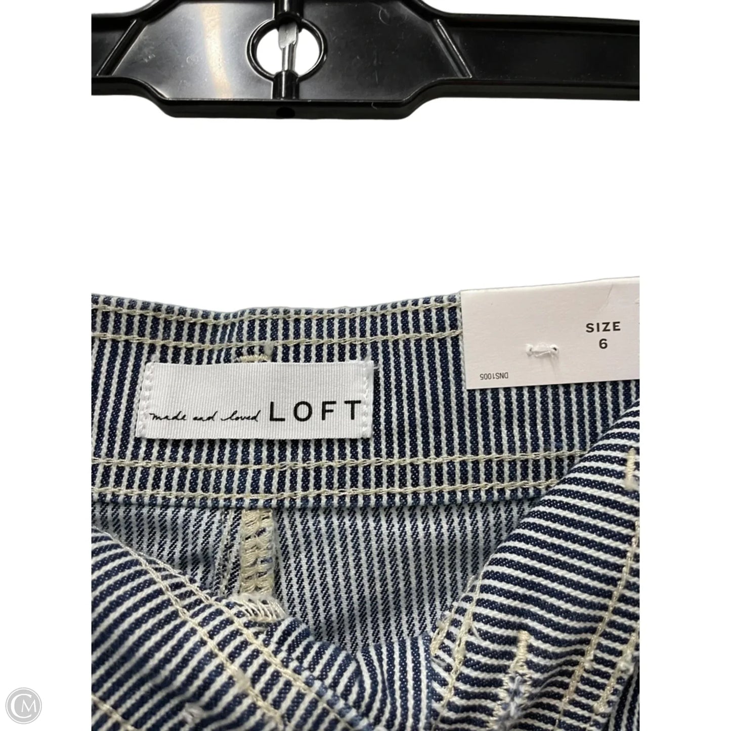Shorts By Loft In Striped Pattern, Size: 6