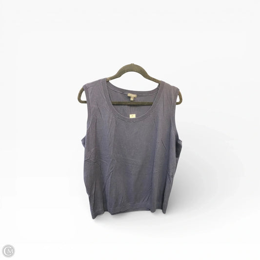 Sweater Short Sleeve By Talbots In Navy, Size: 2x