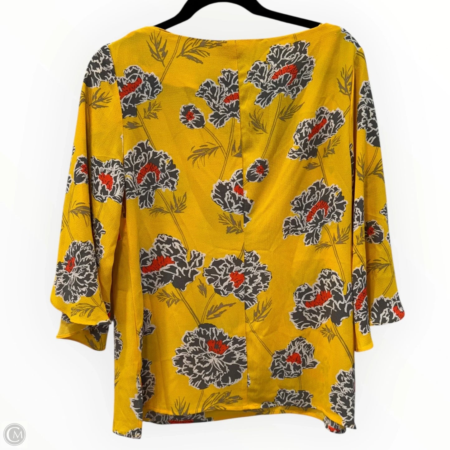 Blouse 3/4 Sleeve By Banana Republic In Floral Print, Size: Sp