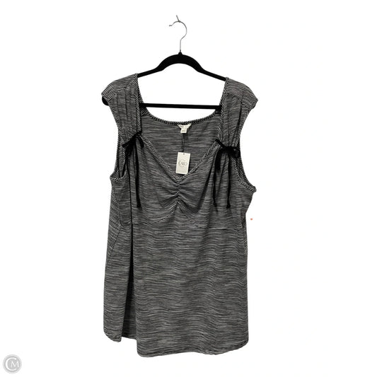 Top Sleeveless By Cato In Striped Pattern, Size: 3x