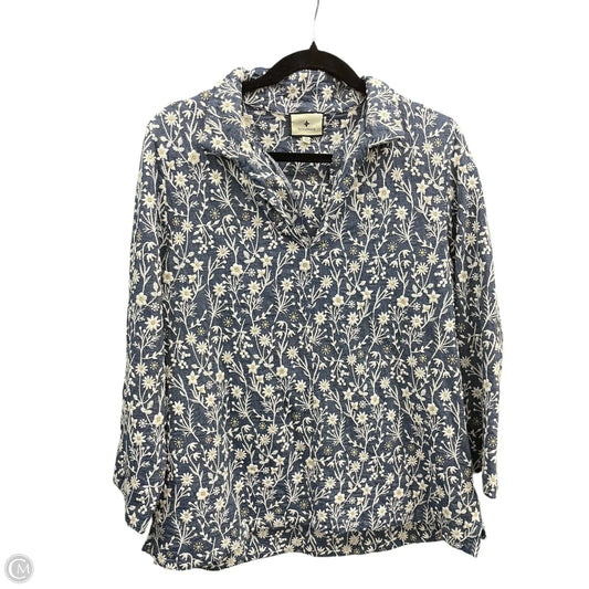 Tunic 3/4 Sleeve By Tuckernuck In Floral Print, Size: Xl