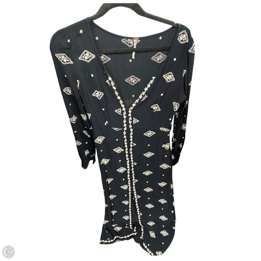 Dress Casual Maxi By Free People In Black & Cream, Size: S