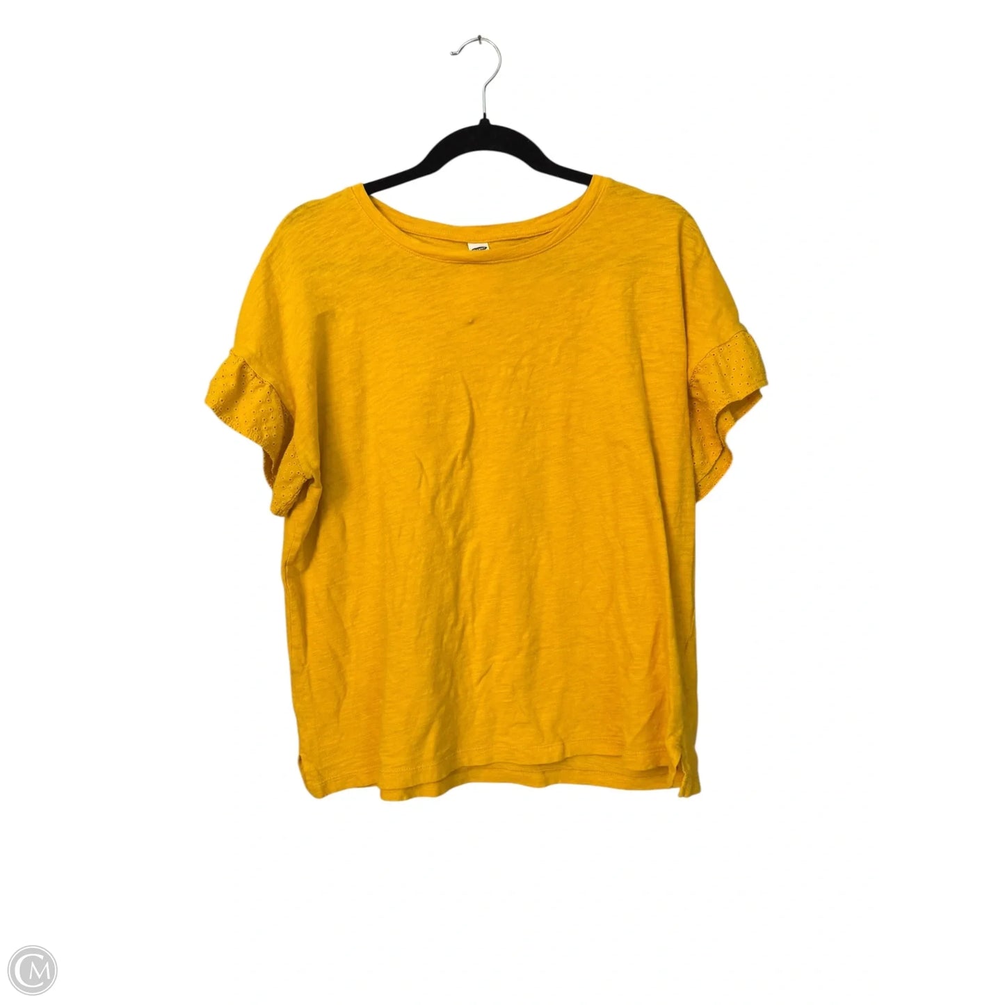 Top Short Sleeve By Old Navy In Gold, Size: M