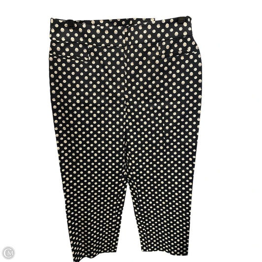 Pants Cropped By Ann Taylor In Polkadot Pattern, Size: 8
