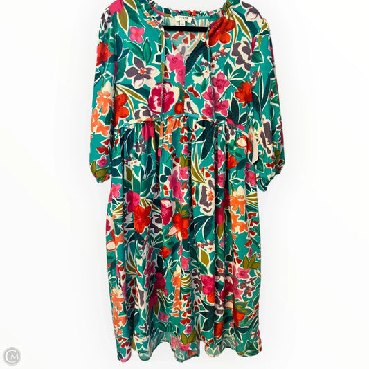 Dress Casual Midi By Umgee In Floral Print, Size: L