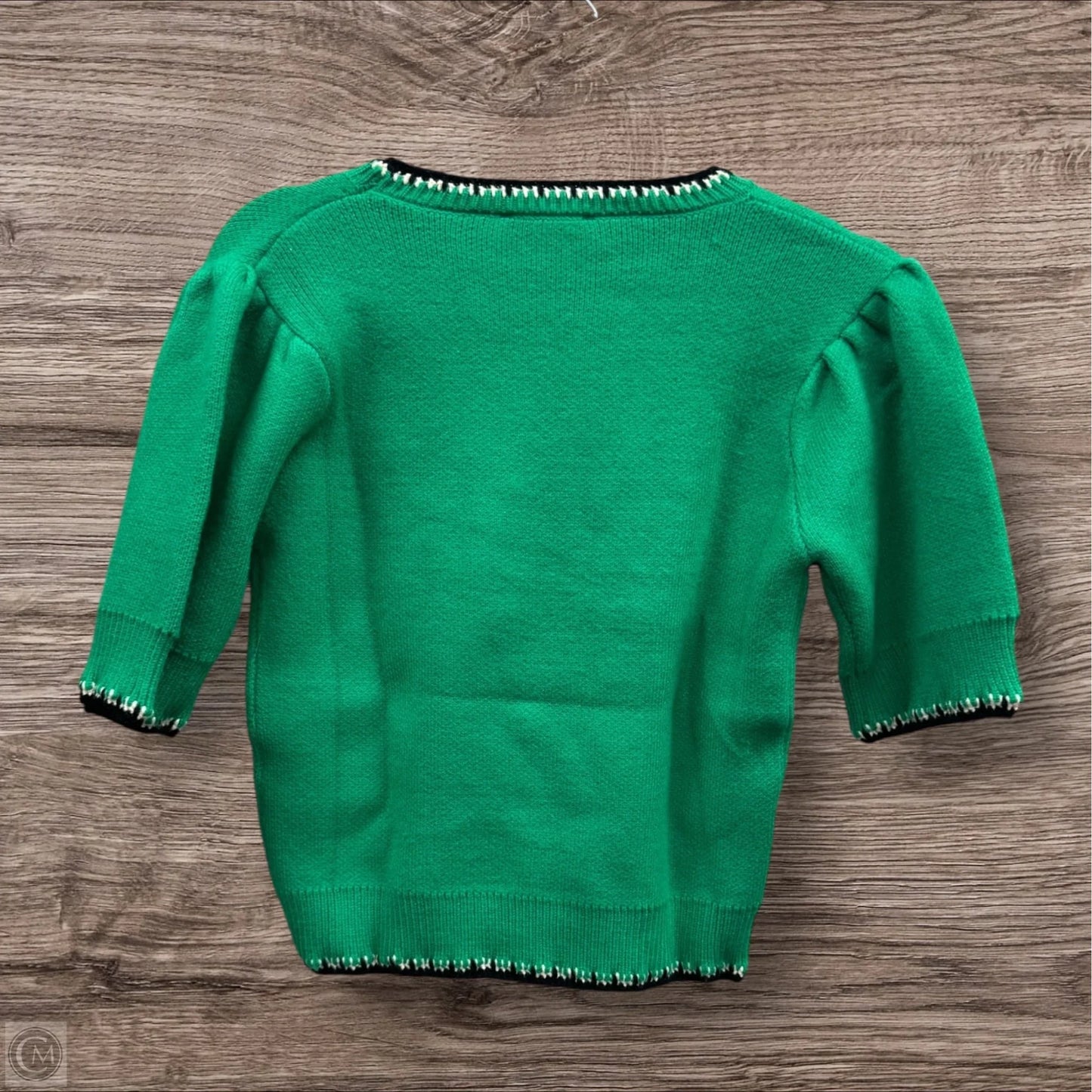 Sweater Short Sleeve By Thml In Green, Size: Xs