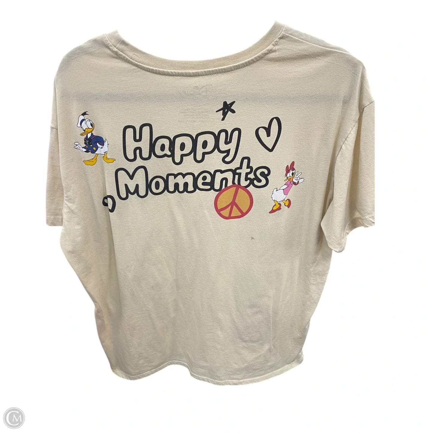 Top Short Sleeve Basic By Disney In Tan, Size: Xl