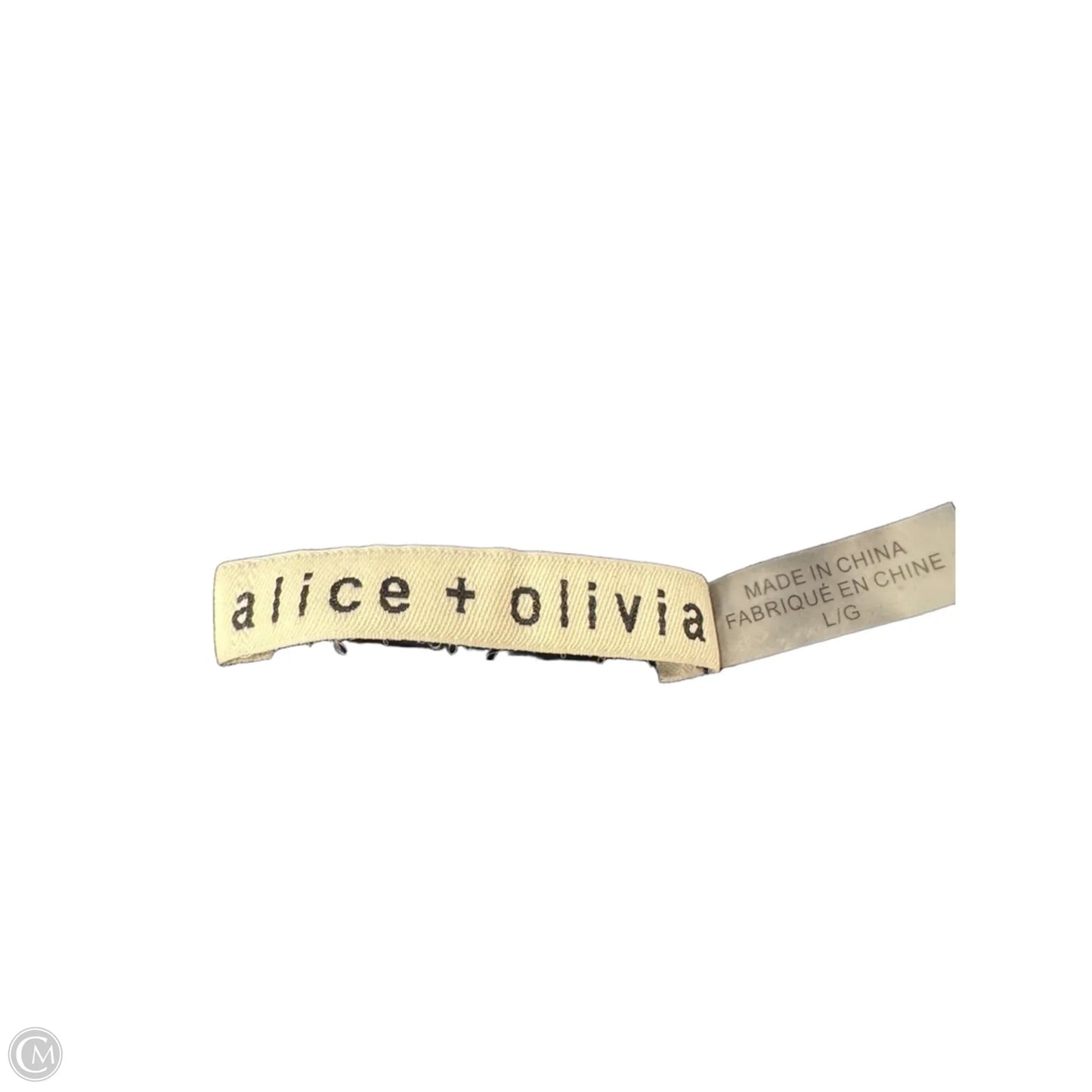Top Sleeveless Designer By Alice + Olivia In Animal Print, Size: L