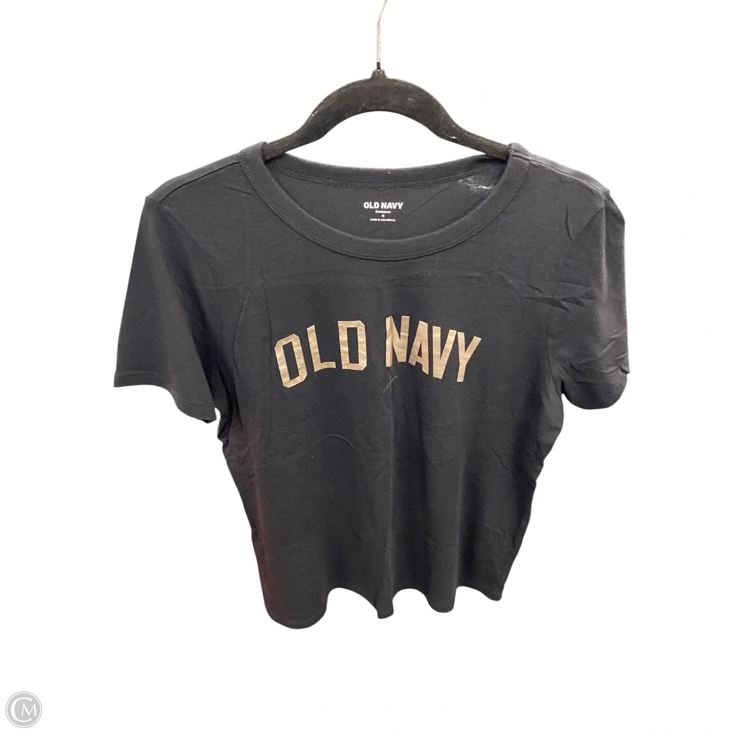 Top Short Sleeve Basic By Old Navy In Black, Size: M