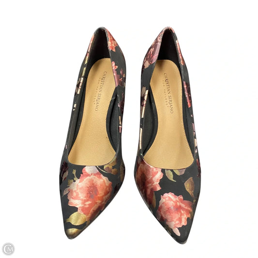 Shoes Heels Stiletto By Christian Siriano In Floral Print, Size: 9.5