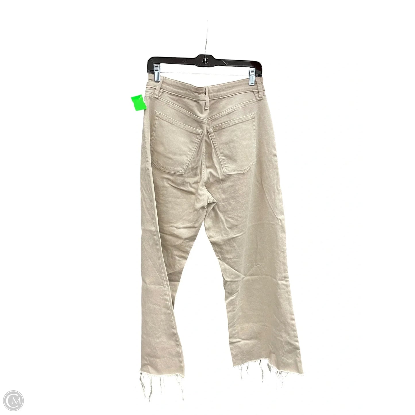 Jeans Wide Leg By Good American In Tan, Size: 4