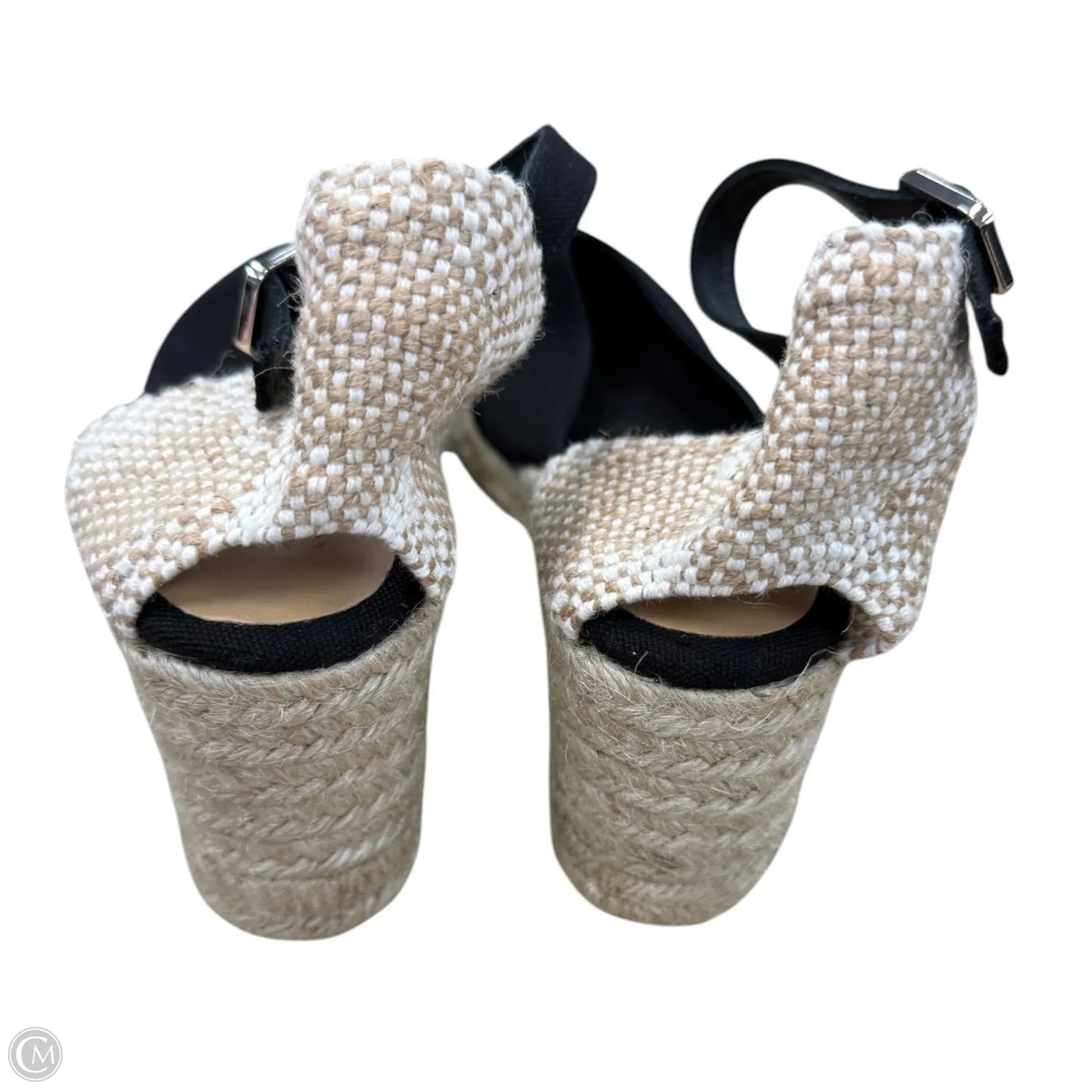 Shoes Heels Wedge By Clothes Mentor In Black, Size: 8.5