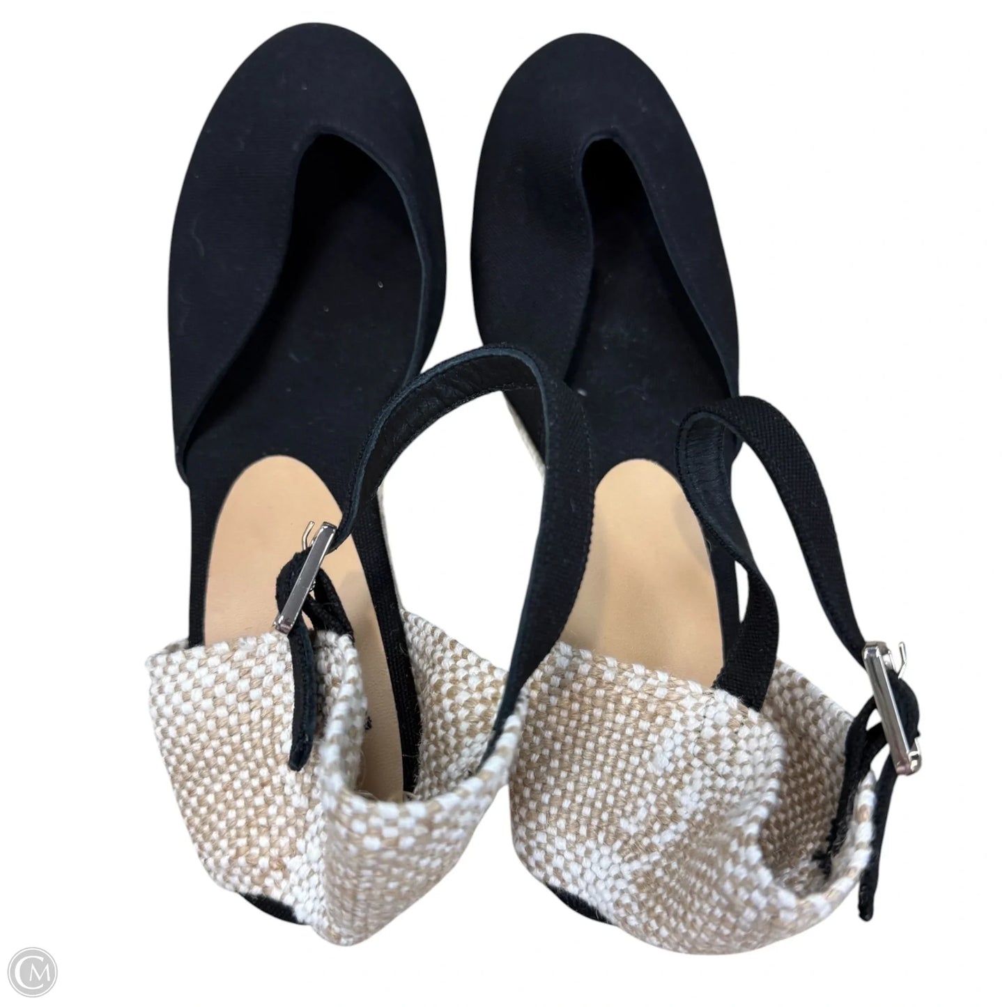 Shoes Heels Wedge By Clothes Mentor In Black, Size: 8.5