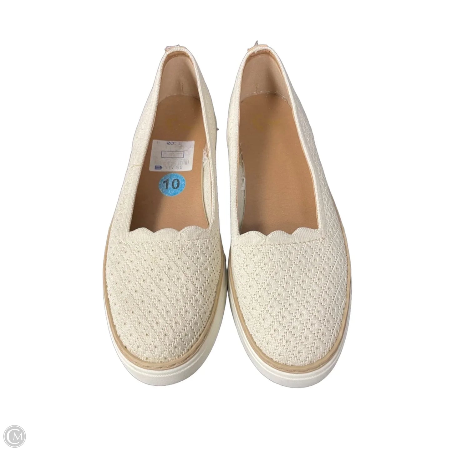Shoes Flats By Report In Cream, Size: 10