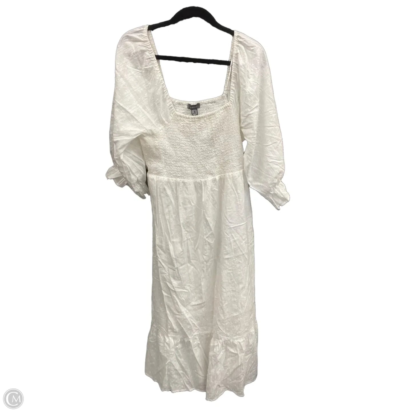 Dress Casual Maxi By Primark In White, Size: 18
