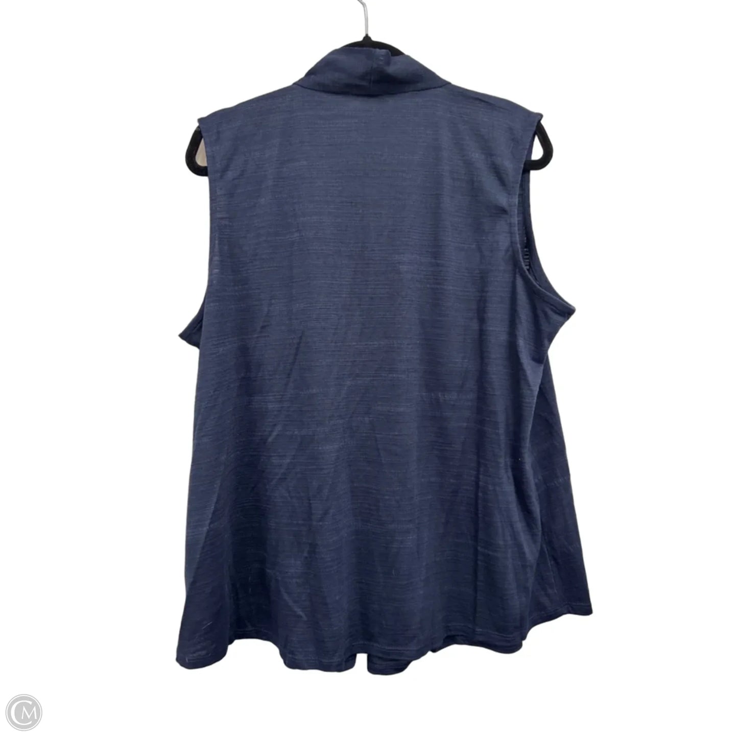 Top Sleeveless By Clothes Mentor In Navy, Size: 2x