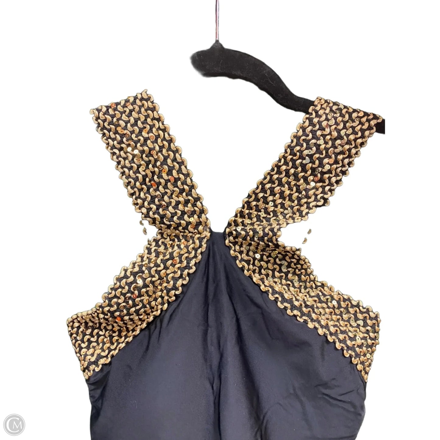 Swimsuit By Shein In Black & Gold, Size: L
