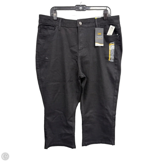 Jeans Cropped By Lee In Black, Size: 18