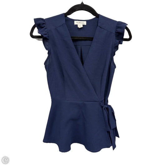 Top Short Sleeve By Monteau In Navy, Size: S