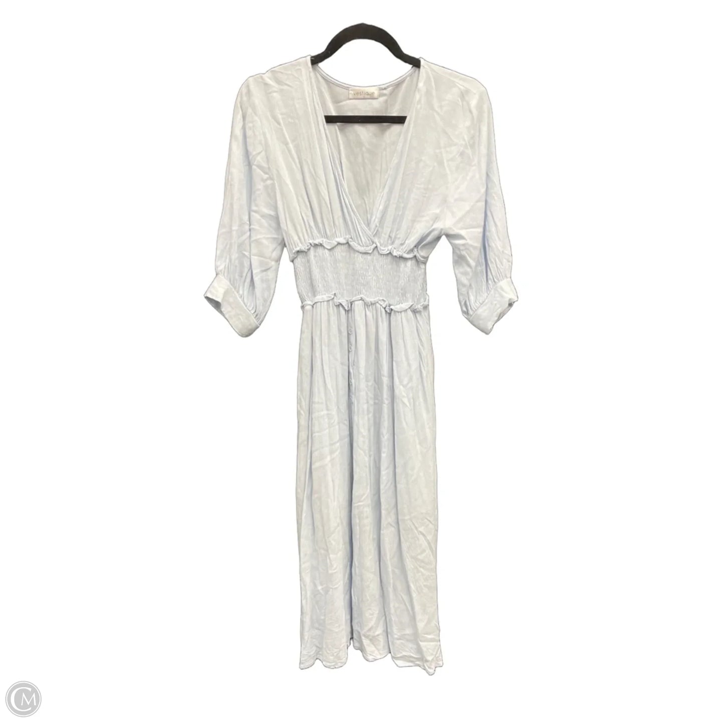 Dress Casual Midi By Vestique In Blue, Size: S