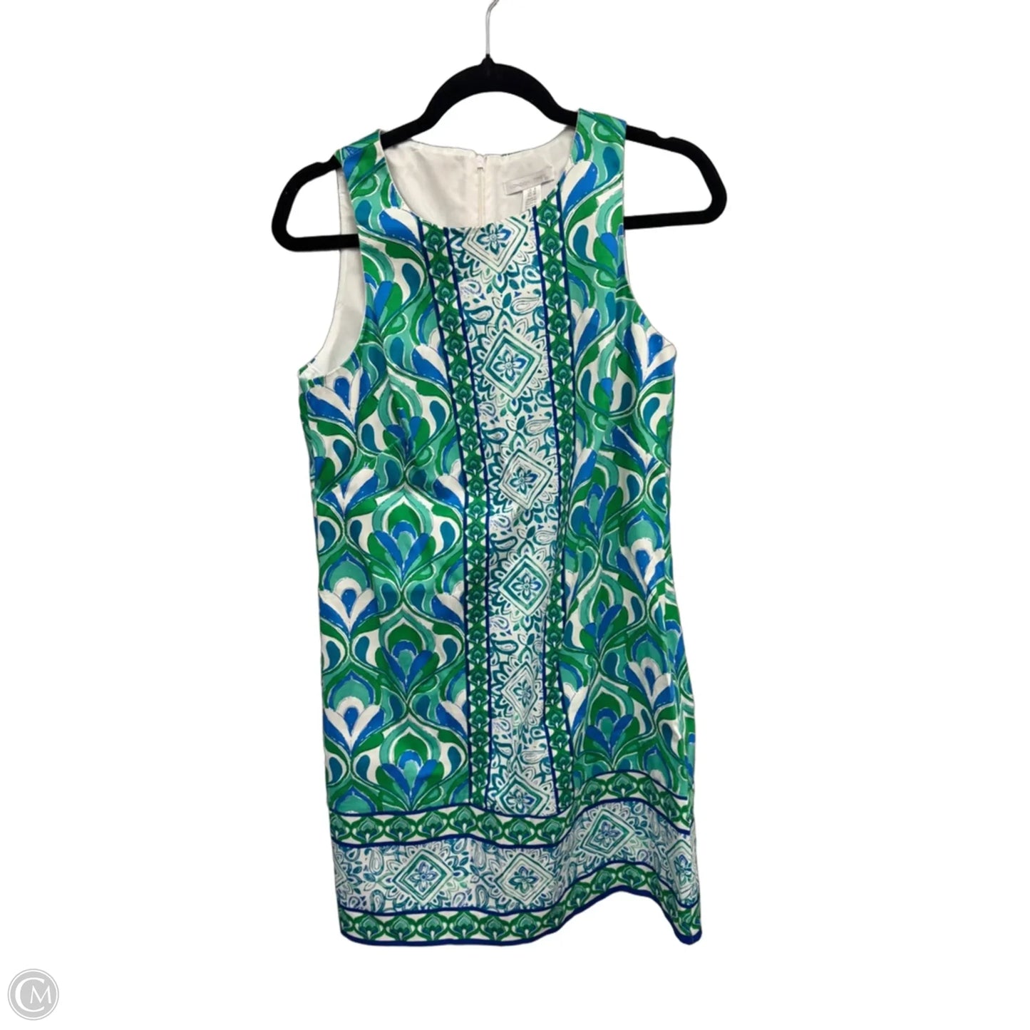 Dress Casual Short By London Times In Blue & Green, Size: 8
