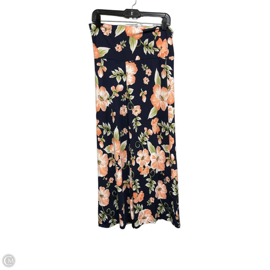Pants Wide Leg By Clothes Mentor In Floral Print, Size: L