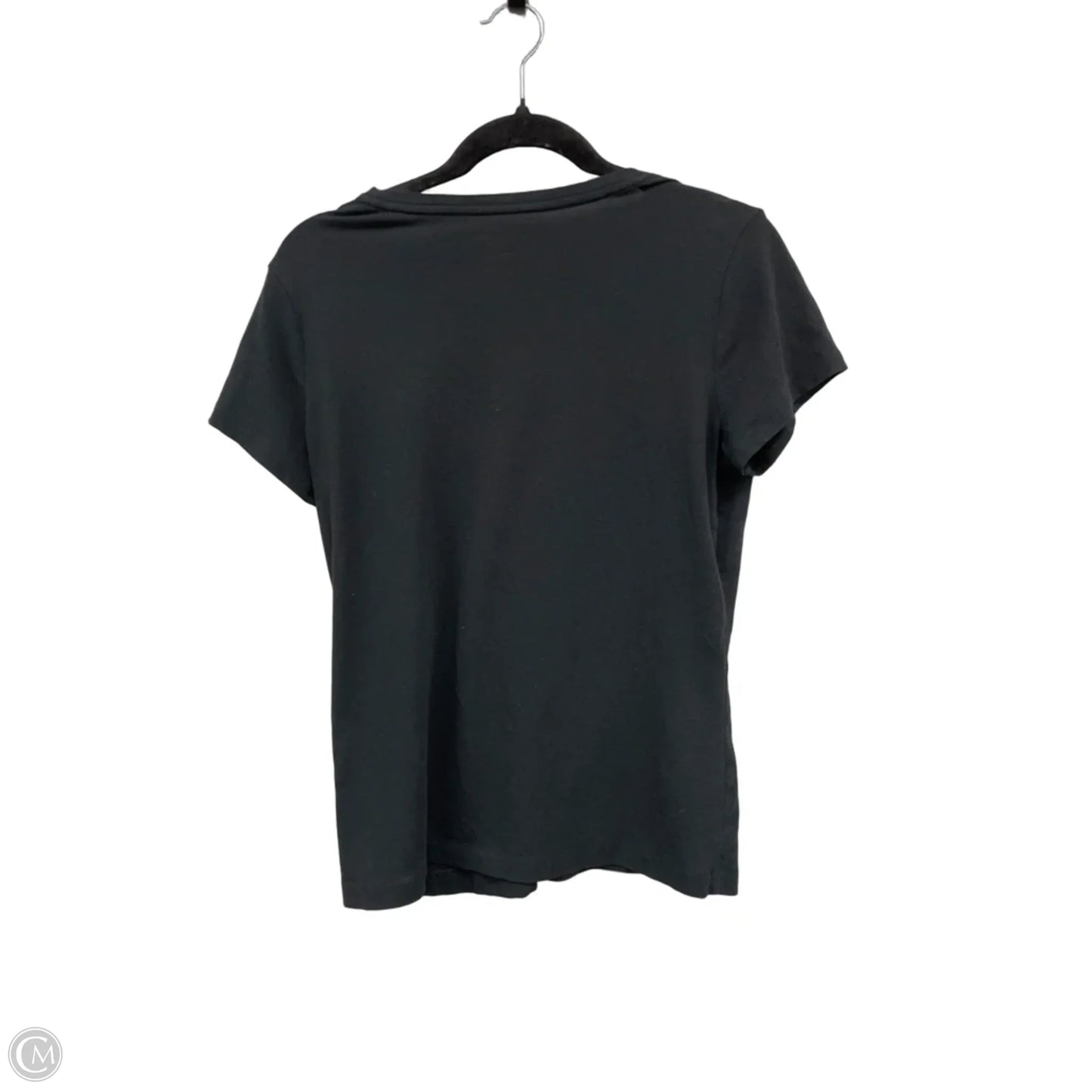 Top Short Sleeve Basic By Banana Republic In Black, Size: M