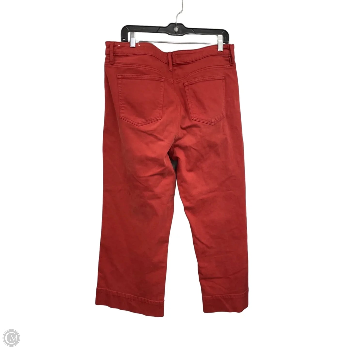 Jeans Cropped By Loft In Coral, Size: 14