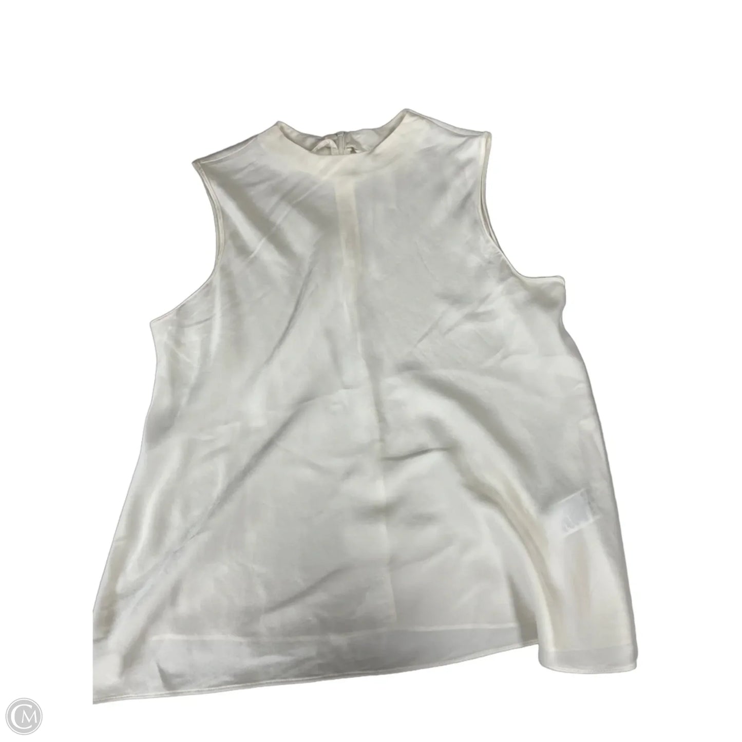 Top Sleeveless By Banana Republic In Cream, Size: L