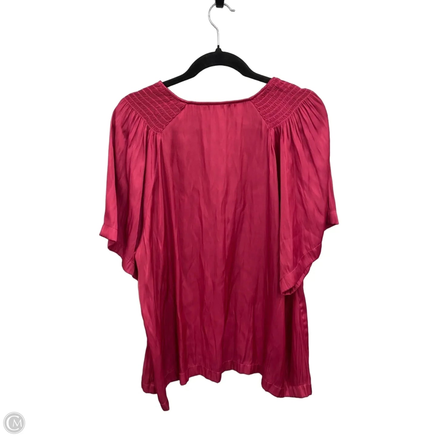 Top Short Sleeve By Philosophy In Pink, Size: 2x