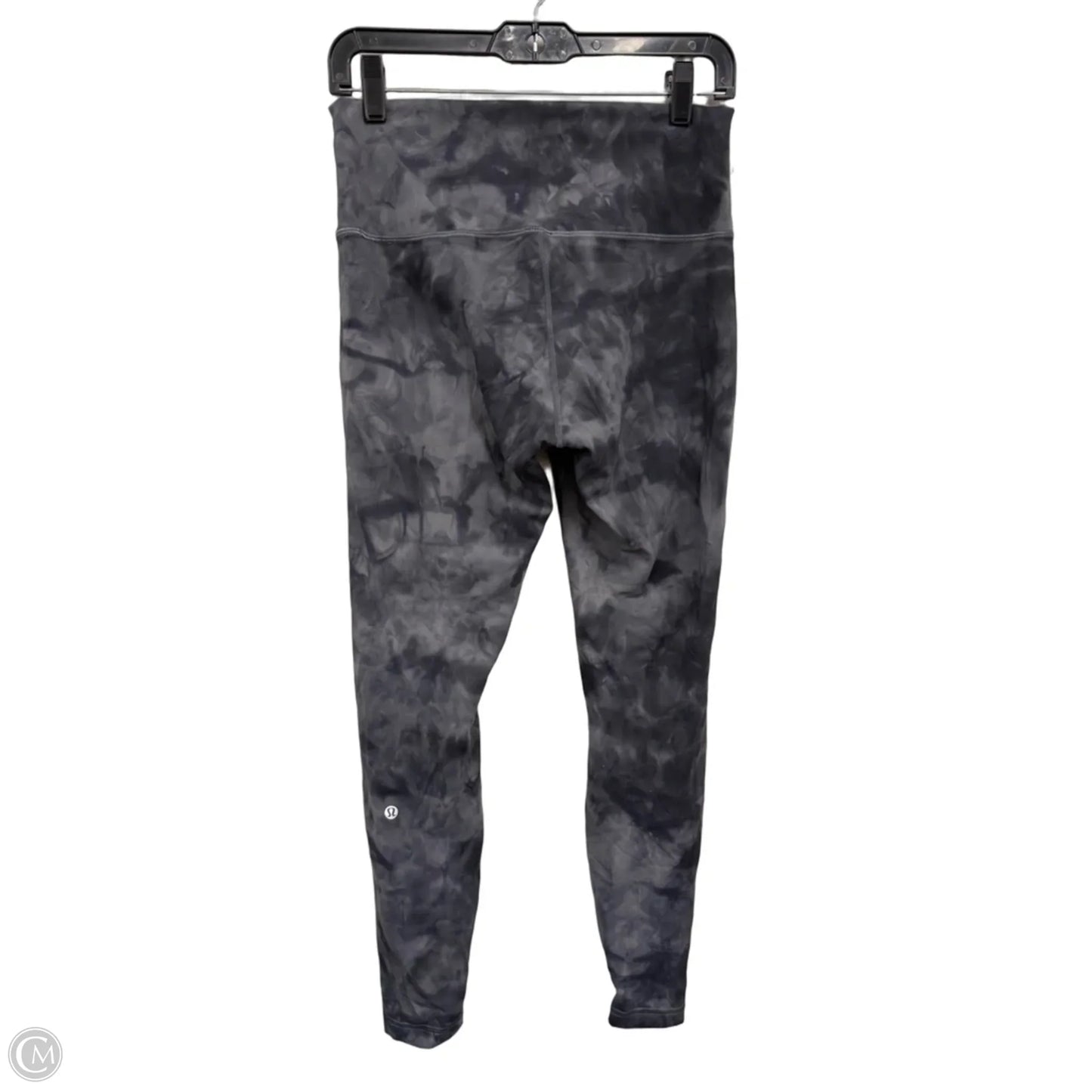 Athletic Leggings By Lululemon In Black & Grey, Size: 10