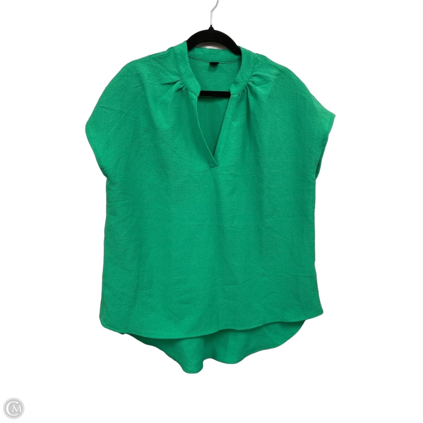 Top Short Sleeve By Shein In Green, Size: M