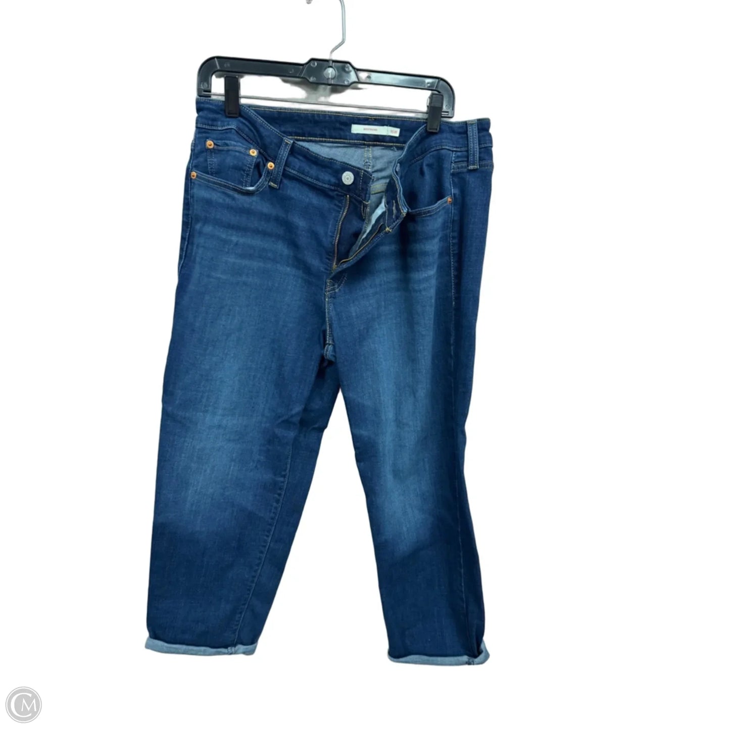Jeans Boyfriend By Levis In Blue, Size: 16