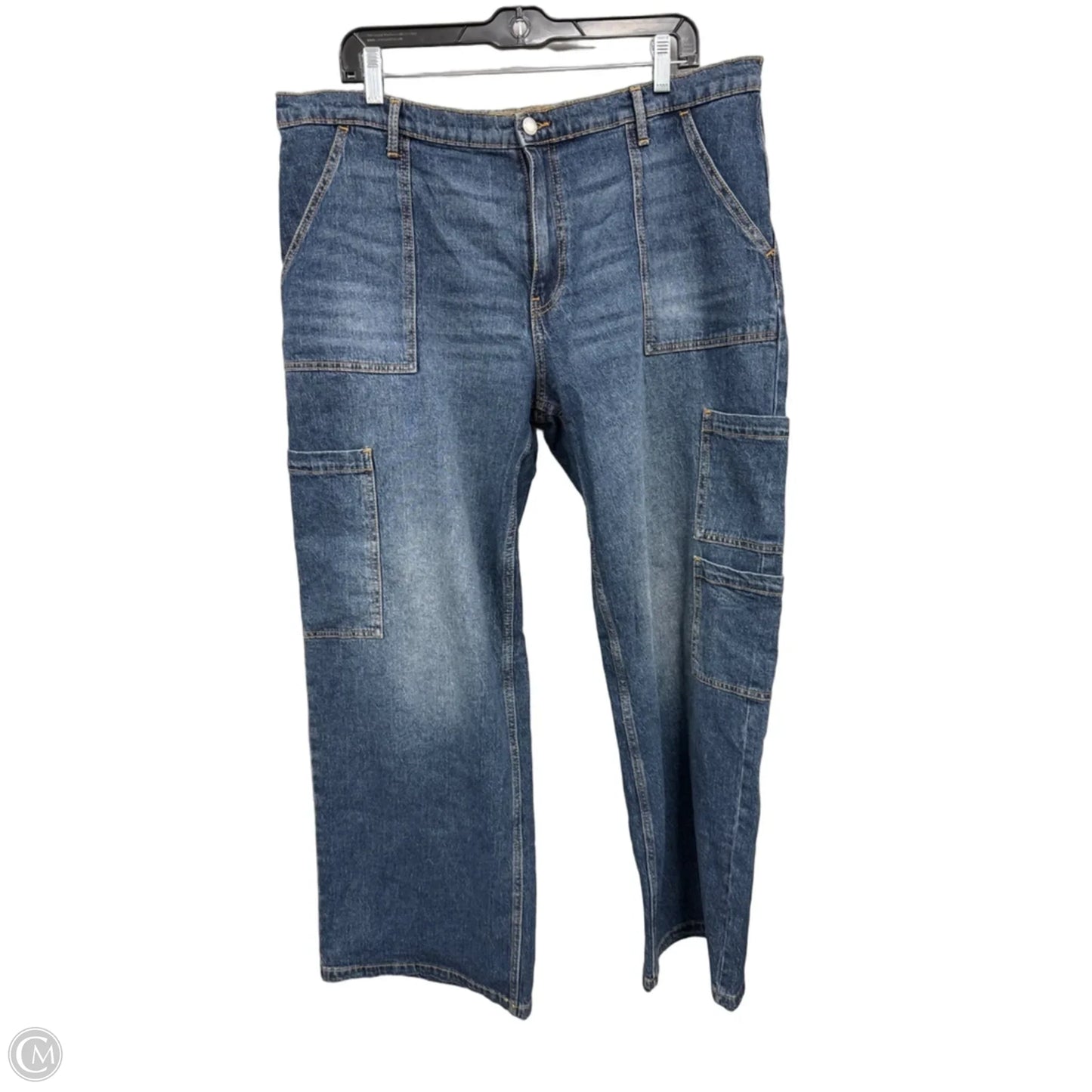 Jeans Wide Leg By No Boundaries In Blue, Size: Xxl