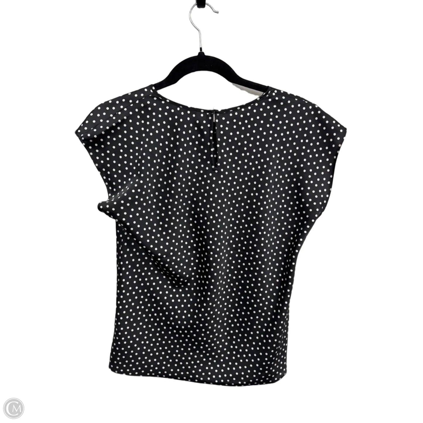 Top Short Sleeve By Express In Polkadot Pattern, Size: S