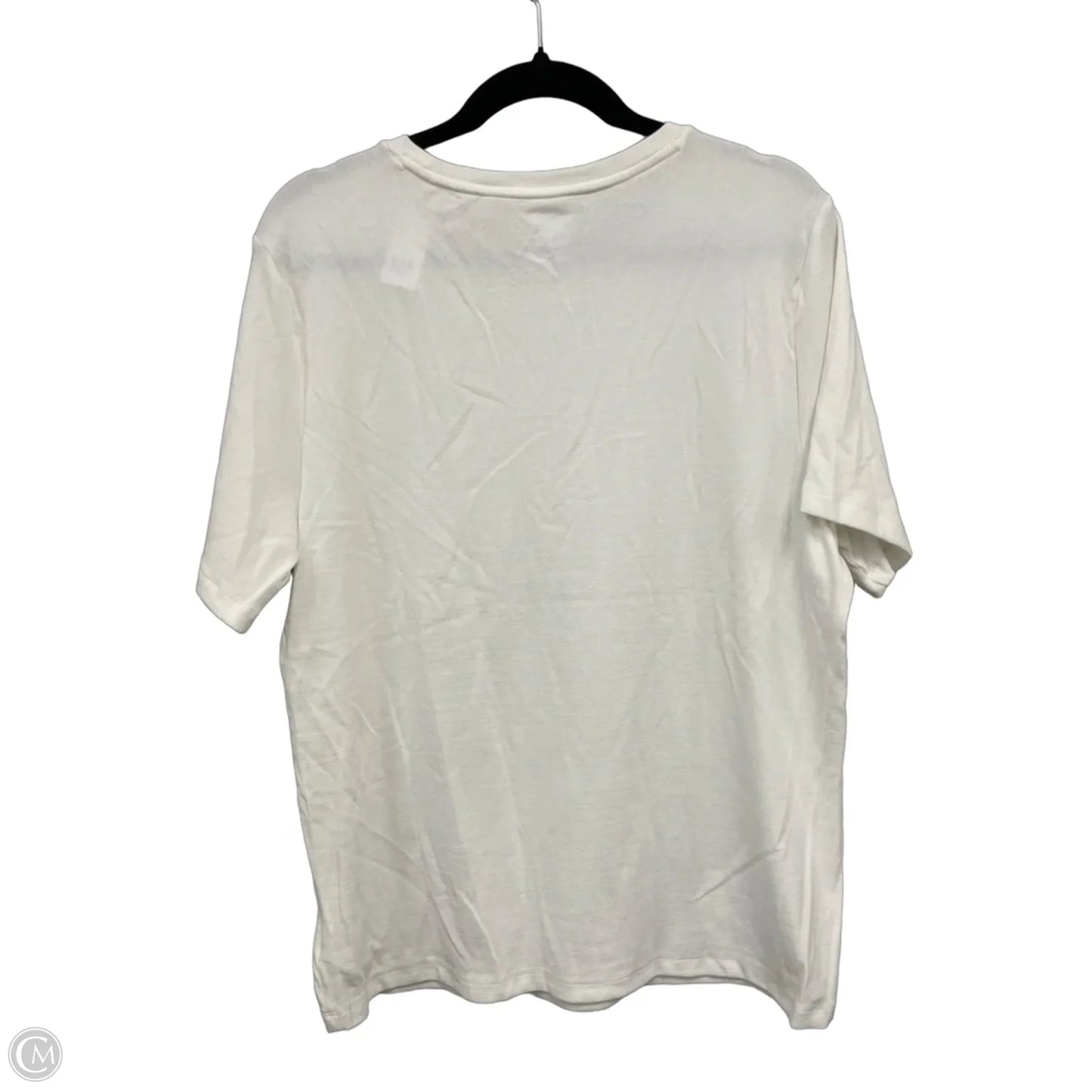 Top Short Sleeve Basic By Gap In White, Size: Xxl