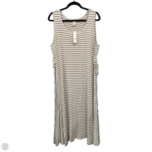 Dress Casual Maxi By Chicos In Striped Pattern, Size: Xl