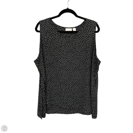 Top Sleeveless By Chicos In Polkadot Pattern, Size: Xl