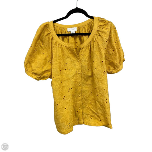 Top Short Sleeve By Calypso St Barth In Gold, Size: L