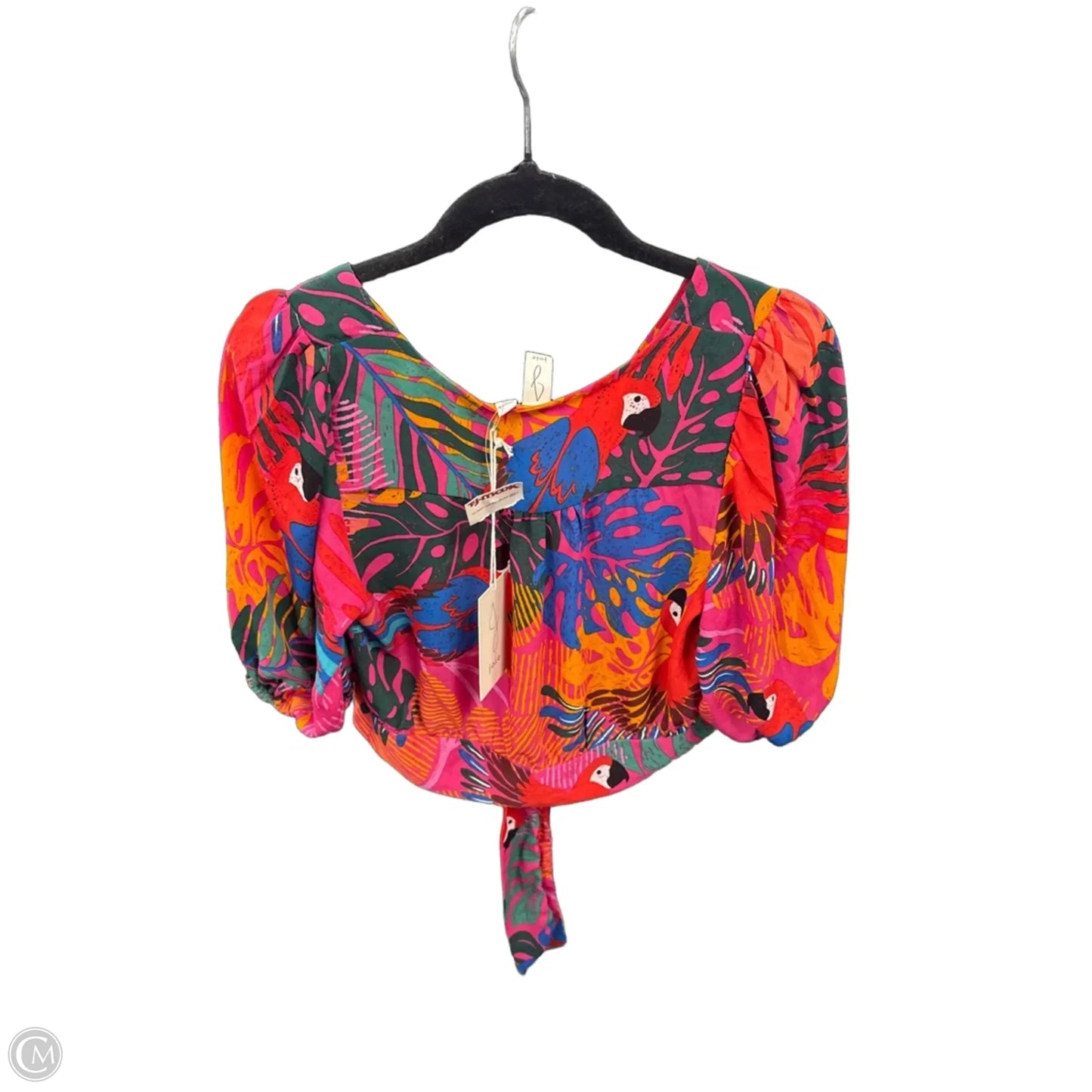 Top Short Sleeve By Joie In Tropical Print, Size: M