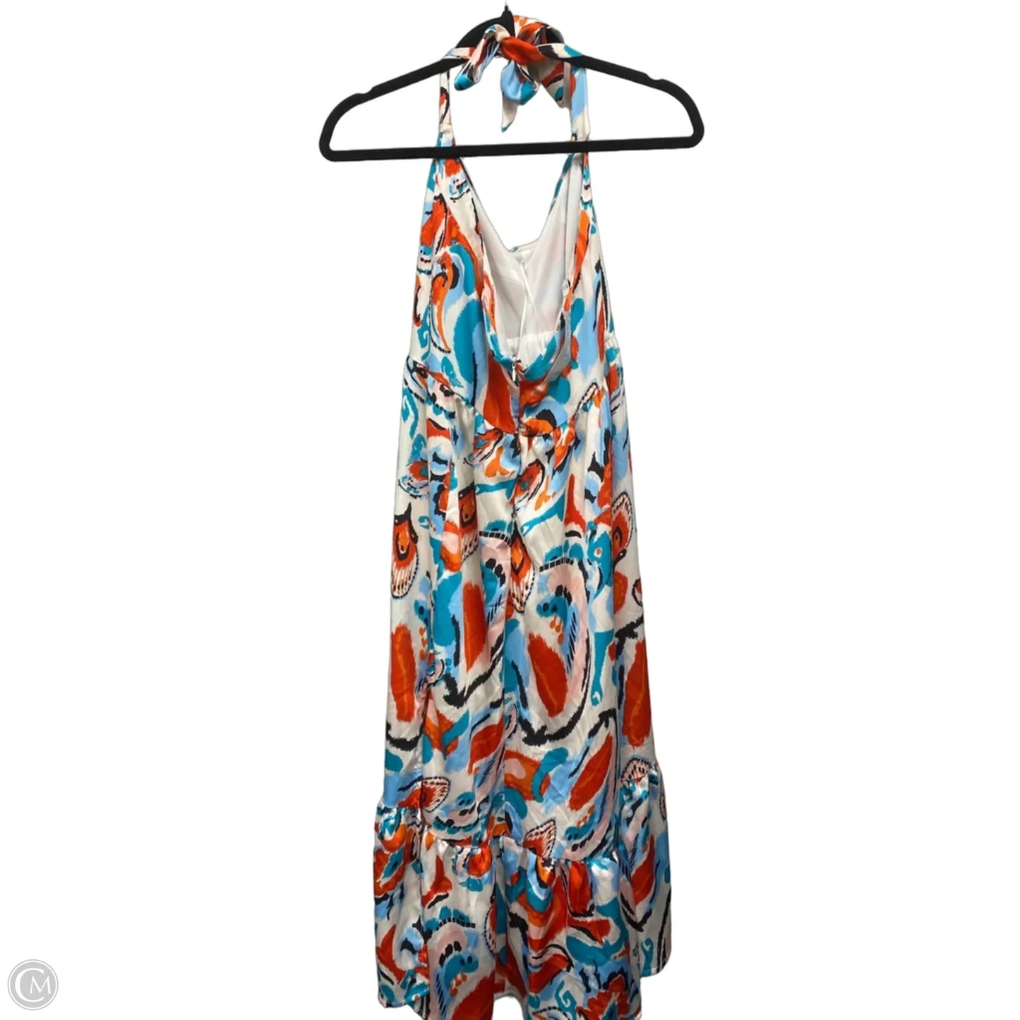 Dress Casual Maxi By Tcec In Blue & Orange, Size: S