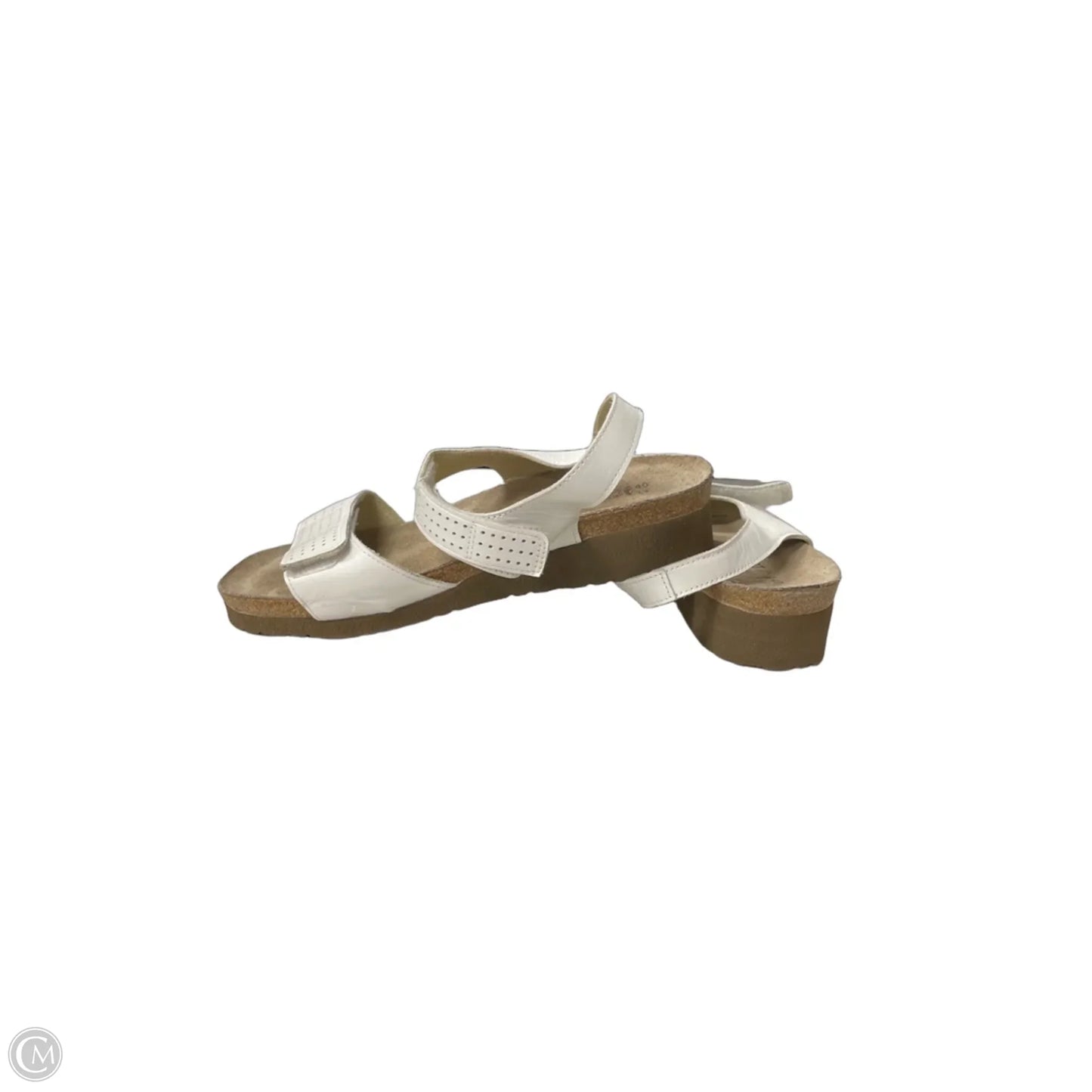 Sandals Heels Wedge By Naot In White, Size: 9