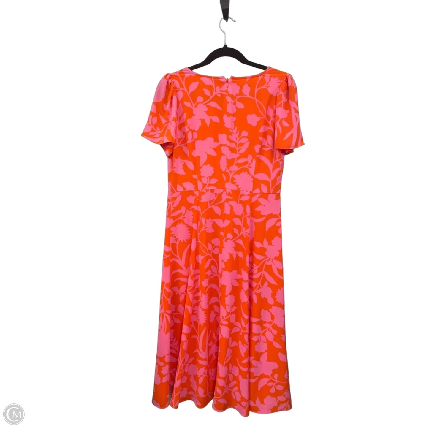 Dress Casual Midi By Talbots In Orange & Pink, Size: 6