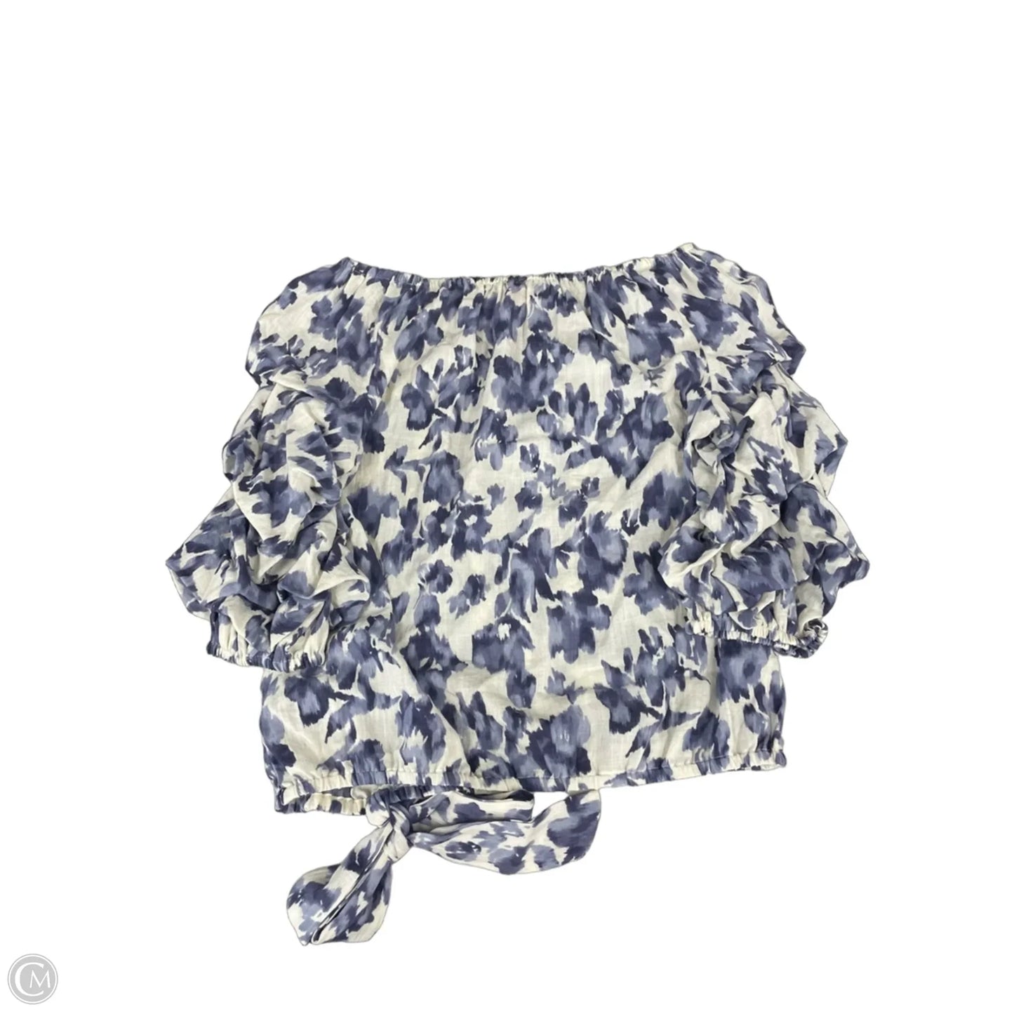 Pants Set 2pc By Vince Camuto In Blue & Cream, Size: L