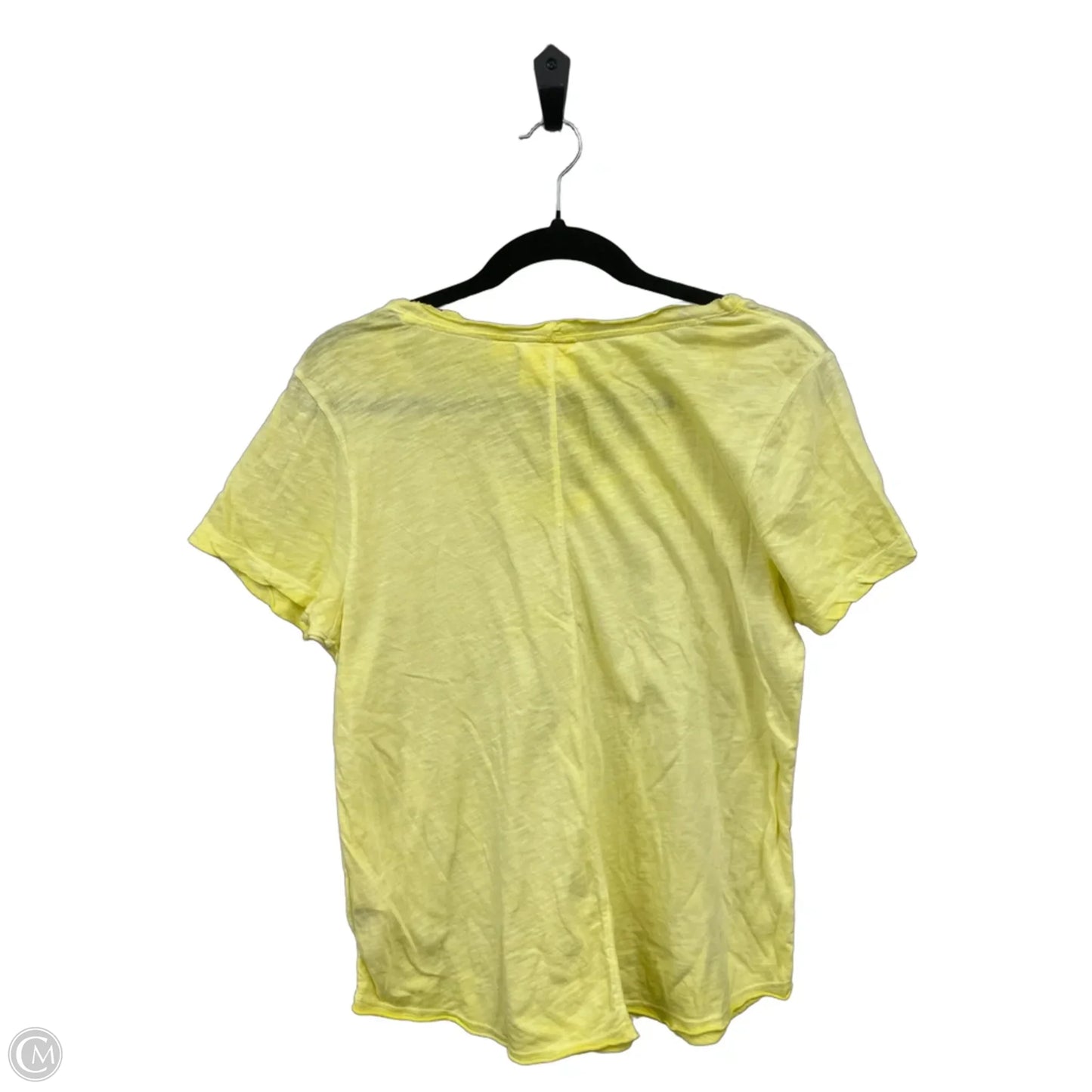 Top Short Sleeve Basic By Maeve In Yellow, Size: M