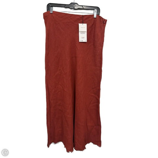 Skirt Maxi By Zara In Copper, Size: Xl