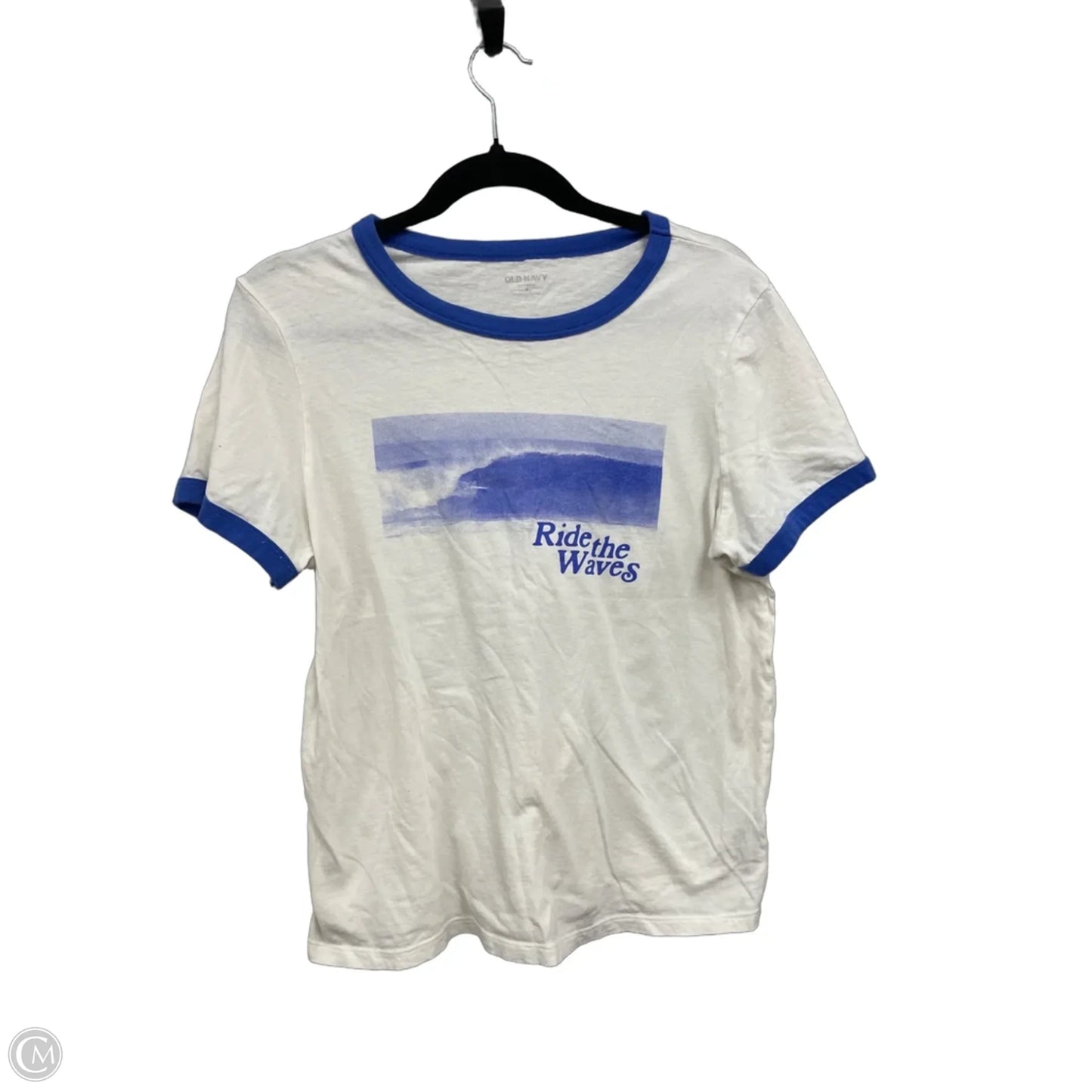 Top Short Sleeve Basic By Old Navy In Blue, Size: M