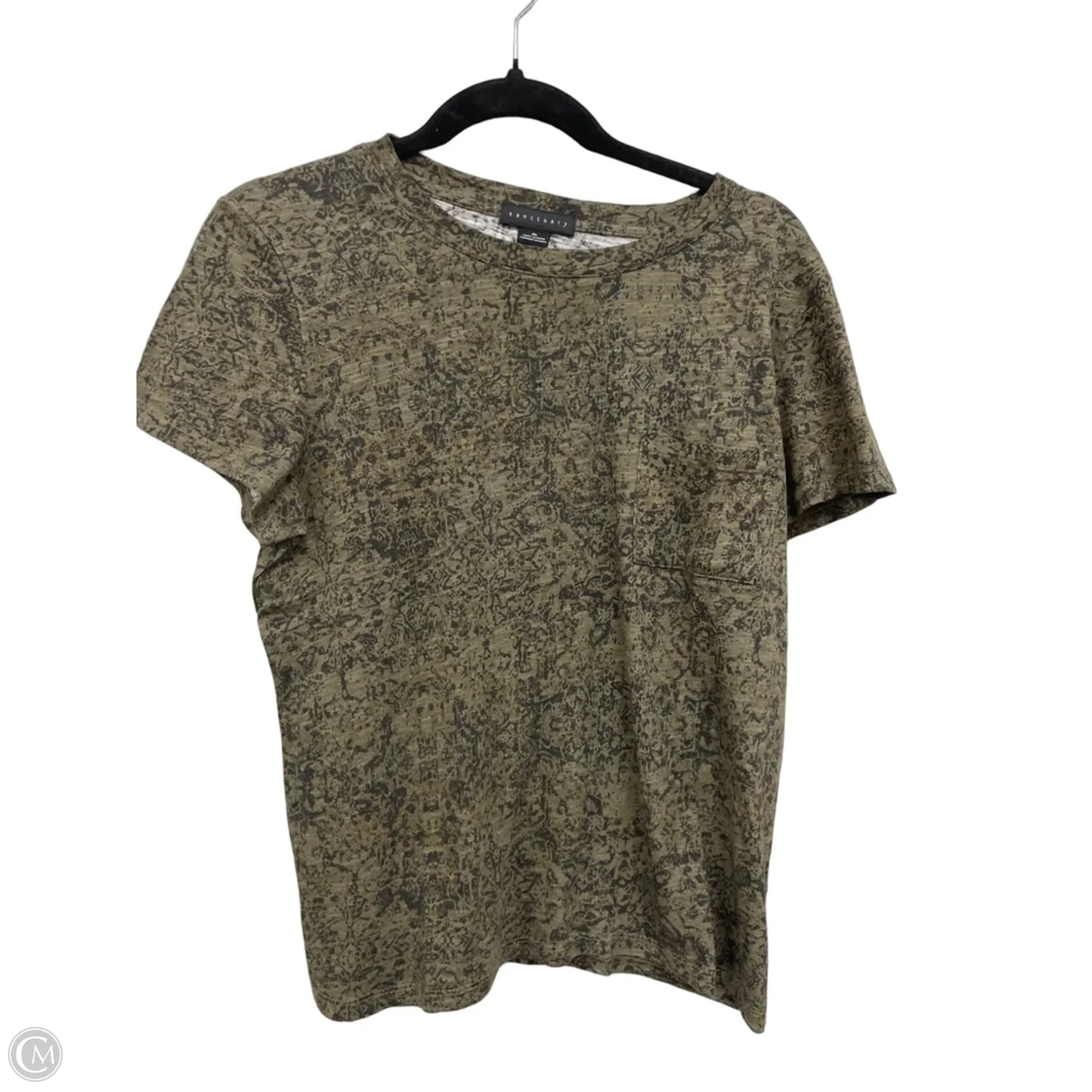 Top Short Sleeve By Sanctuary In Black & Green, Size: Xl